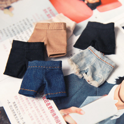 taobao agent [Free shipping over 99] 30,000 Dean OB11 shorts multi -color denim GSC baby clothing 12 points BJD suit shorts