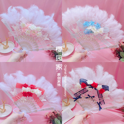 taobao agent Girl Dream Lolita Fan 10 Color Debaby DEBABY Dusk Lace Battle Fan Fan Free Shipping