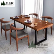 Bàn ăn gỗ rèn đơn giản hiện đại Bàn ghế căn hộ nhỏ Bàn ăn nhà hàng khách sạn Nhà hàng kết hợp bàn ghế nhà hàng phương Tây - Nhà cung cấp đồ nội thất