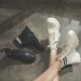 Cộng thêm đôi tất nhung nữ 2018 thu đông mới mang giày thể thao mới Hàn Quốc giày nữ cổ cao