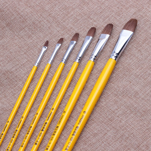 凡高826精品狼毫画笔长杆丙烯成人儿童美术水粉水彩涂鸦画笔套装