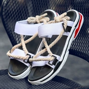 Giày dép nam mùa hè thoáng khí phiên bản Hàn Quốc của dép đi biển ulzzang Harajuku giày cũ hoang dã dép thủy triều - Giày thể thao / sandles