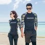 Bộ đồ lặn Hàn Quốc quần áo sứa nữ mặt trời snorkeling áo tắm dài tay khâu tách bộ đồ đôi nam quần áo lướt - Vài đồ bơi đồ đôi nam nữ đi biển