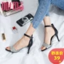 DUSTO 2017 mùa hè mới phiên bản Hàn Quốc của giày cao gót đế xuồng dép nữ DW17X1211A dép nữ đẹp