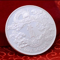 Серебряный браслет, серебряная монета, слиток, серебро 999 пробы, дракон и феникс