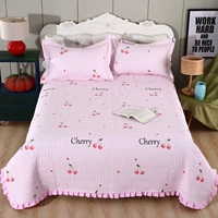 Tấm trải giường bằng vải cotton tùy chỉnh trải chiếu nệm mền chống trượt cộng với tấm bông có thể giặt được trải giường bằng vải bông ba mảnh - Trải giường bộ drap giường 1m6