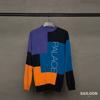 Sailoon Spot Palace 17FW Blukko вязаный ретро -цветной вышитый вышитый свитер.