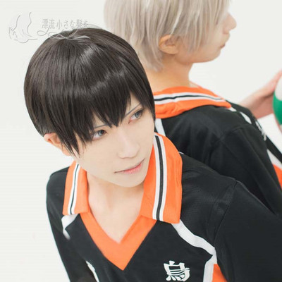 taobao agent Black volleyball wig, cosplay