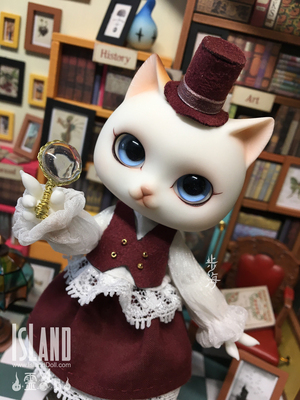 taobao agent Island Club Toy Dolls Island 1/12 points bjd lenore Miao Miao Miao Monoch Normal Detective Meow A full set