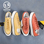 CONVERSE New Converse 1970s Yellow Orange Flip Fur Low Men and Women Giày vải 162374C