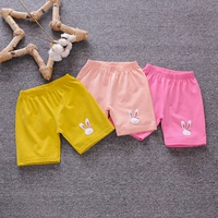 Cô gái mùa hè năm điểm quần mỏng phần 23-4 tuổi Trẻ em quần legging Quần short mặc cho bé gái mùa hè - Quần quần thể thao cho bé