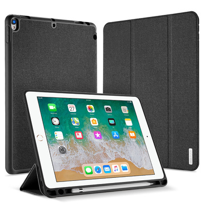 Применимо к Apple iPad Pro12.9 Защитная оболочка с слотом для ручки, плоским кожаным корпусом, анти -падающим и бездействующим