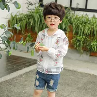 Quần áo chống nắng cho trẻ em. Quần áo mỏng ngoài trời Hàn Quốc quần áo chống nắng cho trẻ em 2019 siêu mỏng thời trang hè hoang dã - Quần áo ngoài trời cho trẻ em bộ thể thao trẻ em cao cấp