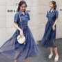 Jane Eyre Summer Dress 2019 Váy mộc lan mới Gặp gỡ tay ngắn nữ cao bồi mỏng - váy đầm mẫu váy nhung đẹp