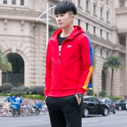 Trang phục thể thao đôi sao Jinleao 2019 Lu Meian Qiqi Chạy bộ áo len trùm đầu mùa xuân và mùa thu - Thể thao sau