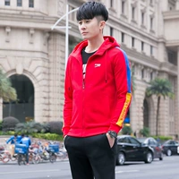 Trang phục thể thao đôi sao Jinleao 2019 Lu Meian Qiqi Chạy bộ áo len trùm đầu mùa xuân và mùa thu - Thể thao sau bộ quần áo adidas nam mùa đông