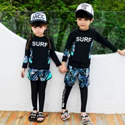 Đồ bơi cho trẻ em bé trai Chia đôi lớn Bộ đồ chống nắng dài tay ba mảnh cho trẻ em 2019 Đồ bơi cho bé gái mới - Bộ đồ bơi của Kid