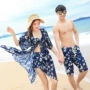Cặp đôi Đồ bơi Váy nữ che bụng Slim Cặp đôi Hot Springs Kỳ nghỉ Thời trang Hàn Quốc Bộ đồ bơi bãi biển - Vài đồ bơi Set đồ đi biển cho cặp đôi