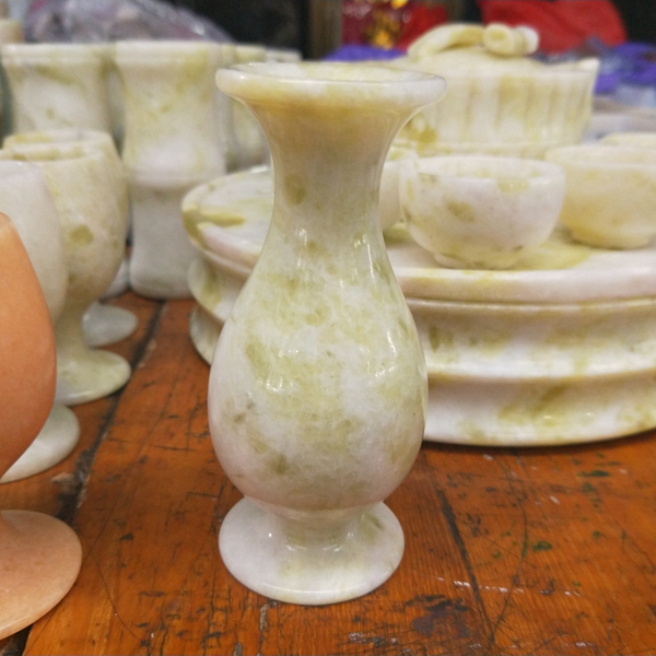 Декор из нефрита в форме цветка для гостиной, маленькая вазочка, домашний декор