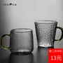 Cửa hàng cầm đồ thời trang Nhật Bản phong cách chịu nhiệt vành đai thủy tinh để uống nước thủy tinh sữa cốc cà phê cốc cốc - Tách bình cách nhiệt