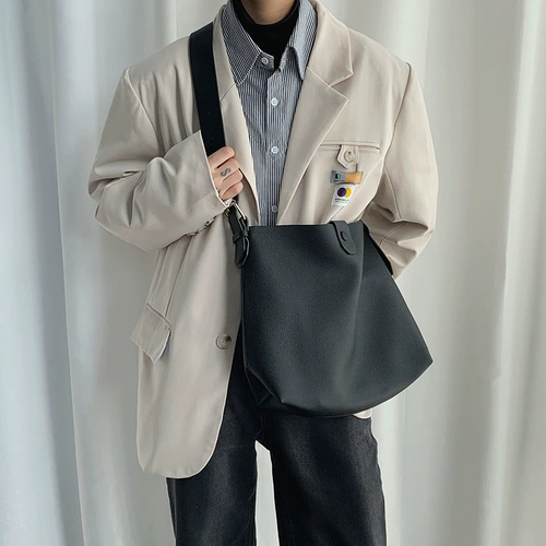 Трендовая сумка через плечо для отдыха, вместительная и большая сумка на одно плечо, в британском стиле, в корейском стиле