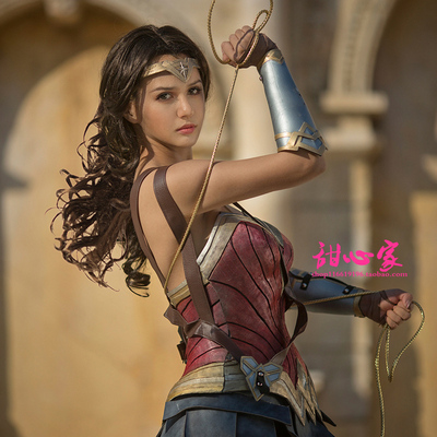 taobao agent {Sweetheart Family} Wonder Woman Diana Prince's brown long curly hair spot cosplay wig