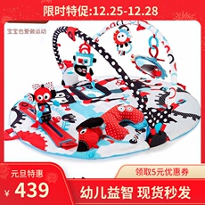 Игровой коврик для детей 幼奇多yookidoo宝宝健身器机器人音乐宝宝学爬婴儿健身架游戏毯
