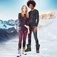 Лыжное нижнее белье, комбинезон, удерживающие тепло дышащие быстросохнущие уличные спортивные универсальные штаны подходит для мужчин и женщин