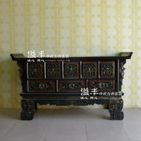 Minh và nhà Thanh đồ cổ rắn chạm khắc vàng ngồi xổm đầu bàn mới Trung Quốc retro cũ lưu trữ phân vùng hiên - Bàn / Bàn bàn gỗ xếp