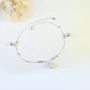 S990 sterling bạc chính hãng vòng chân nữ thời trang Hàn Quốc chân bạc vương miện vòng chân vòng hoa Valentine tặng bạn gái những mẫu lắc chân đẹp nhất