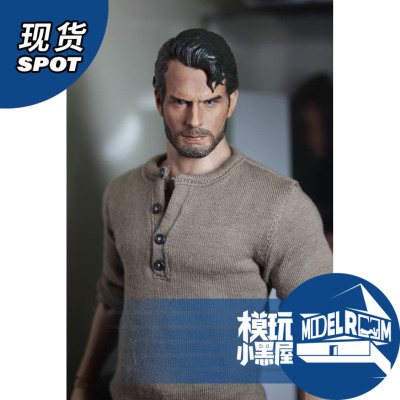 taobao agent In stock 1/6 male soldiers Superman Steel Body Henry Cavil's decadent version of the head carving can be swollen