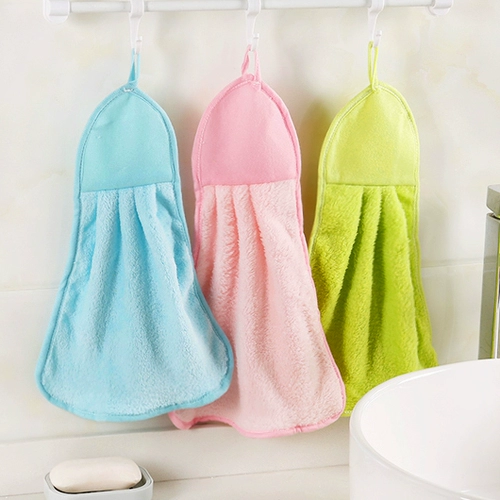 Кухня может повесить коралловые бархатные полотенцы вручную супер сильное, густое, водяное поглощение, без волос, без масла, ткань, мытья посуду