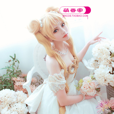 taobao agent Mengxiangjiamei Gorges Wig Water Ice Moon Fake Moon Princess Little Rabbit yellow cosplay wig