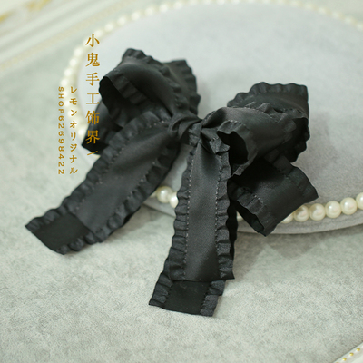 taobao agent Japanese burgundy black hair accessory with tassels