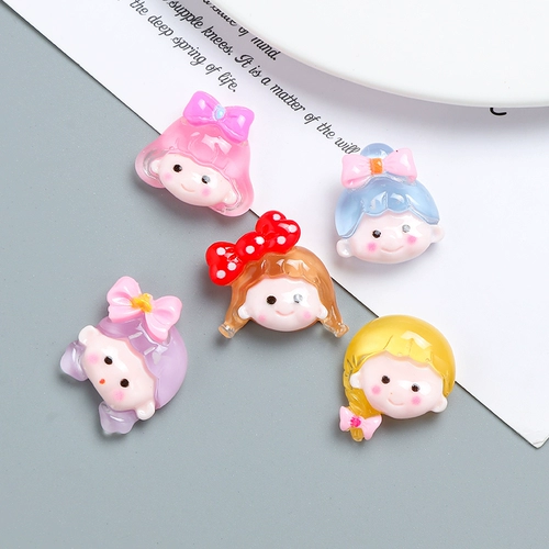 Мультяшный кремовый чехол для телефона с бантиком, набор материалов ручной работы, барсетка, аксессуар для волос с аксессуарами, «сделай сам»