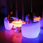 Đèn LED trang trí nội thất quầy bar KTV bàn khách sạn nhà hàng cafe bàn ghế ngoài trời giải trí tròn bàn cà phê - Bàn / Bàn