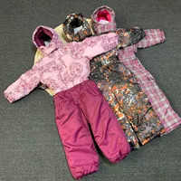 Детский лыжный лыжный костюм, комплект для мальчиков, лыжные штаны, водонепроницаемый утепленный топ, удерживающее тепло детское снаряжение