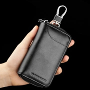 Key bag nam da xe chìa khóa túi xu ví đơn giản dung lượng lớn phổ quát móc chìa khóa đa chức năng - Trường hợp chính