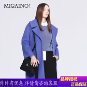 Áo khoác dạ nữ 2016 đích thực của Miyanu mùa đông mới châu Âu và Mỹ Áo len dài MG4GB055 - Trung bình và dài Coat