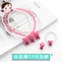 Qing cho trẻ em hoạt hình trang sức đặt vòng cổ vòng tay phiên bản Hàn Quốc của trăm phù hợp với đồ trang sức cô bé dễ thương - Nhẫn nhẫn cặp vàng 18k