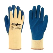 Găng tay bảo hiểm lao động nam nhựa cao su latex latex nhúng dày chống mài mòn làm việc bảo vệ công việc - Găng tay