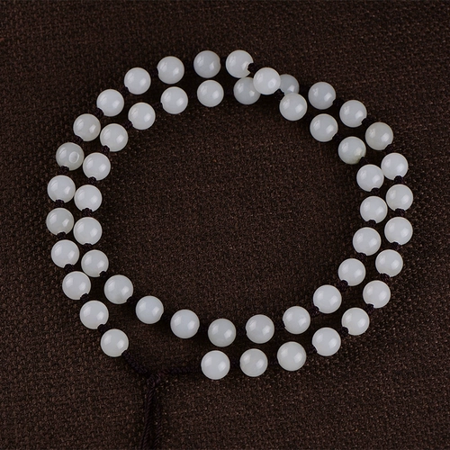 Ремешок из белого нефрита, ожерелье ручной работы, плетеная цепочка