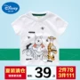 Quần áo trẻ em Disney thương hiệu quần áo trẻ em nửa tay cotton trẻ em Áo phông ngắn tay phiên bản Hàn Quốc đại dương 2019 - Áo thun áo thun có cổ cho bé