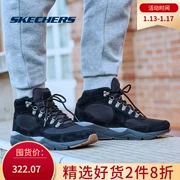 Skechers Giày nam Skechers retro khâu giày cao cổ giản dị mùa đông ấm áp không trơn trượt 65212