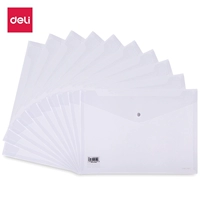 Deli 8308 Файл -пакет Прозрачный A4 Студенческие информационные мешки с мешками бумаги бумажные бумажные офис Darking 10 Установка