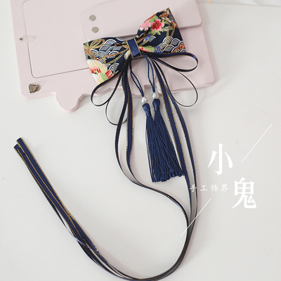 taobao agent Japanese hairgrip with bow, bathrobe, accessory with tassels
