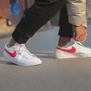 NIKE BLAZER THẤP Trailblazer nam Thoải mái trượt thể thao Casual Giày trắng đỏ BQ7306-600 - Dép / giày thường