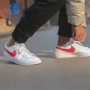 NIKE BLAZER THẤP Trailblazer nam Thoải mái trượt thể thao Casual Giày trắng đỏ BQ7306-600 - Dép / giày thường giày tập gym nam