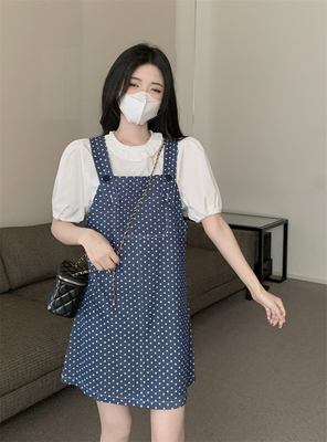 taobao agent Dress, set, mini-skirt, summer clothing, plus size, 2023 collection, fitted