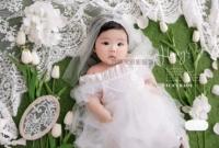 Белый наряд маленькой принцессы подходит для фотосессий, вечернее платье, детская одежда, подарок на день рождения